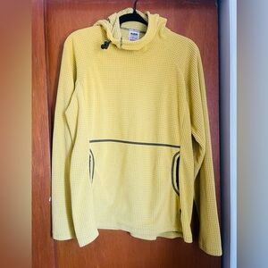 Melanzana Micro grid Hoodie yellow size M